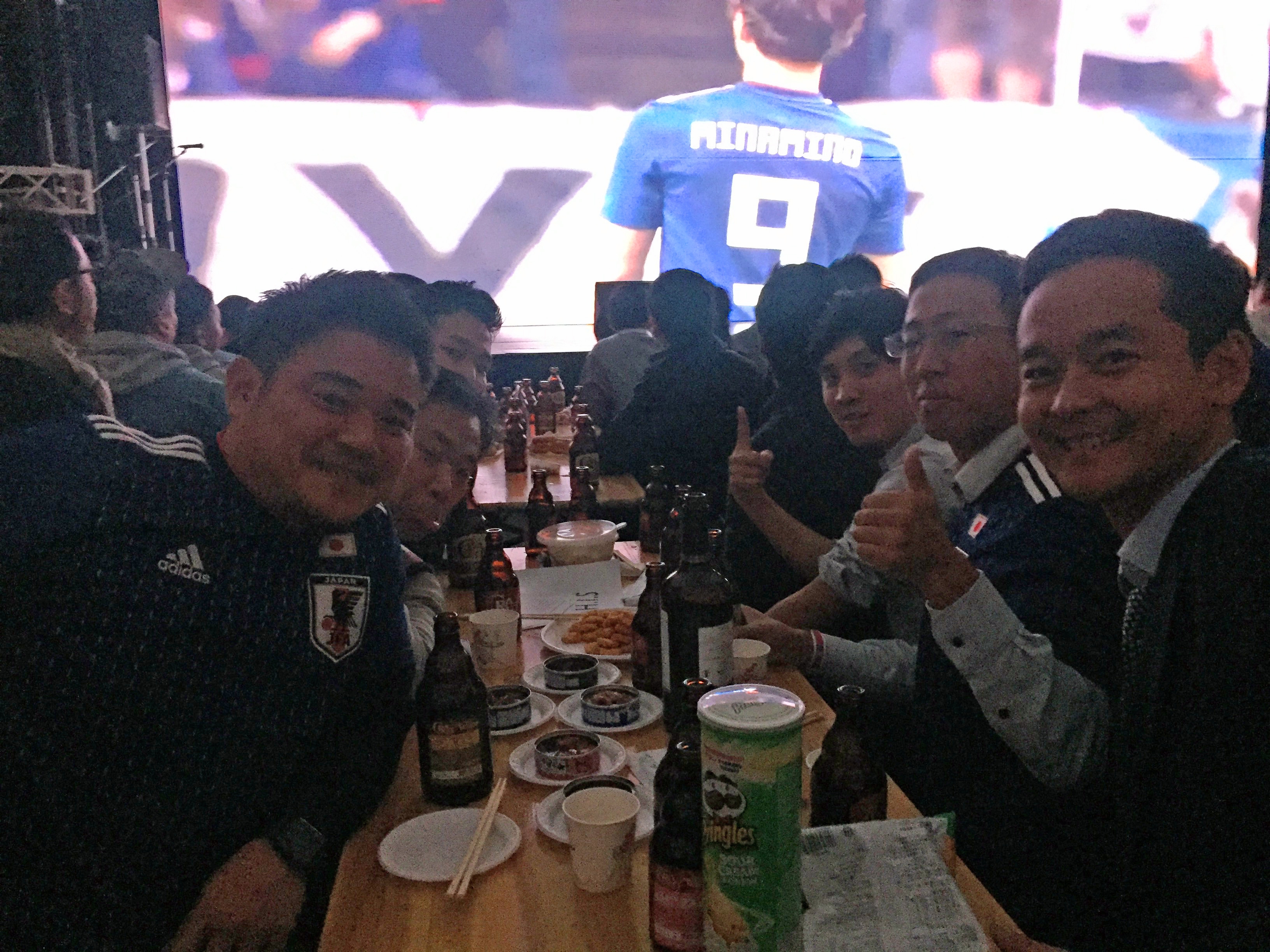 サッカーw杯予選パブリックビューイング 日本対モンゴル 在モンゴル日本国大使館