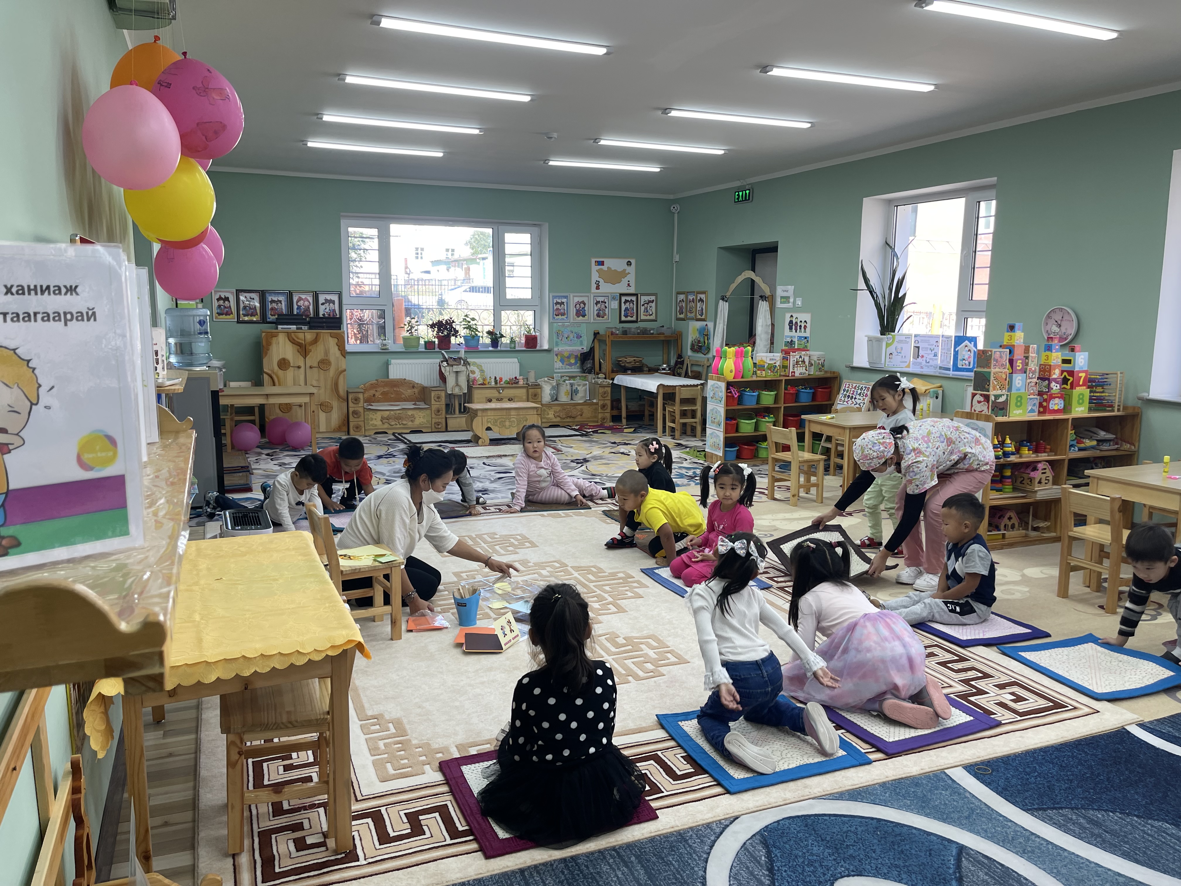 増築した教室内の様子